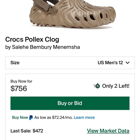 Crocs Pollex Clog by Salehe Bembury Menemsha - Picture 6 of 8